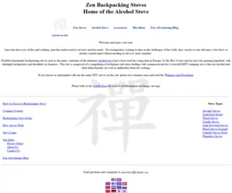 Zenstoves.net(Zen Backpacking Stoves) Screenshot