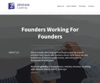 Zentani.com(Zentani Capital) Screenshot