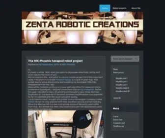 Zentasrobots.com(Zenta Robotic Creations) Screenshot