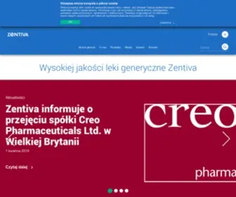 Zentiva.pl(Zentiva Polska) Screenshot
