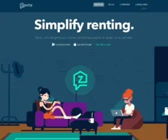 Zently.com(Smart Assistant for Renters) Screenshot