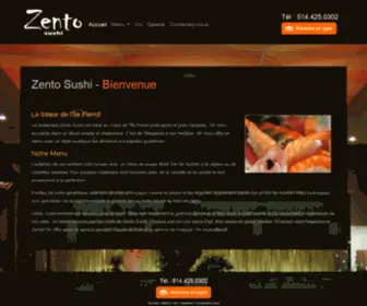 Zentosushi.com(Île Perrot) Screenshot
