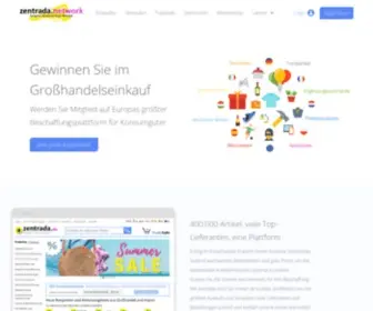 Zentrada-Network.com(Großhandel) Screenshot