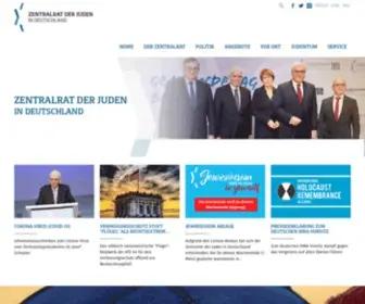 Zentralratdjuden.de(Zentralrat der Juden in Deutschland) Screenshot