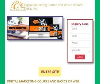 Zentrixinfosolution.com(Bangalore) Screenshot