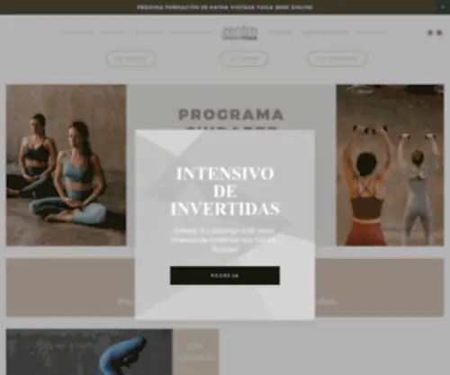 Zentroyoga.com(Zentro Urban Yoga Madrid) Screenshot