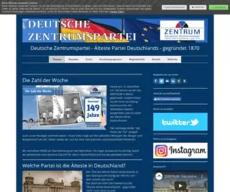 Zentrumspartei.de(ZENTRUM) Screenshot