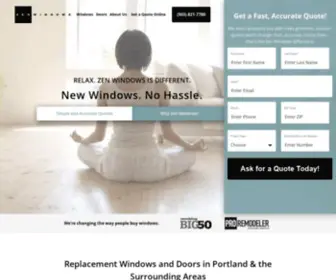 Zenwindowsportland.com(Window & Door Replacement in Portland OR) Screenshot