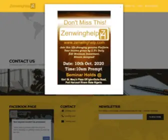 Zenwinghelp.com(Zen wing help) Screenshot