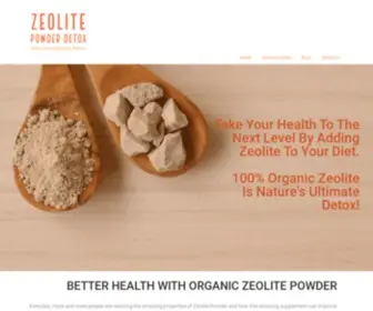 Zeolitepowderdetox.com(Clinoptilolite otherwise known as Zeolite) Screenshot