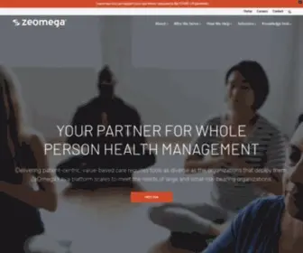Zeomega.com(Population Health Management Solutions) Screenshot