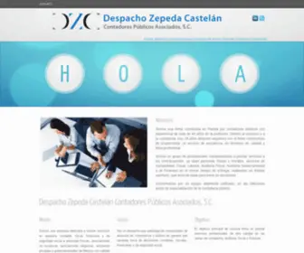 Zepedacastelan.com(Servicios de Auditoría Gubernamental) Screenshot