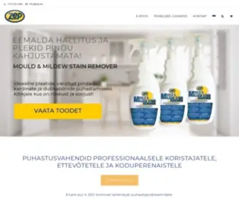 Zepestonia.com(Puhastusvahendid ja koristustarbed) Screenshot