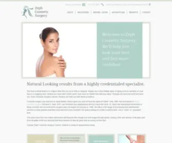 Zephcosmeticsurgery.com(Zeph Cosmetic Surgery Carmel) Screenshot