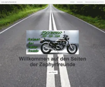 Zephyrfreunde.de(Startseite) Screenshot