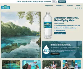 Zephyrhillswater.com(Bottled Water) Screenshot