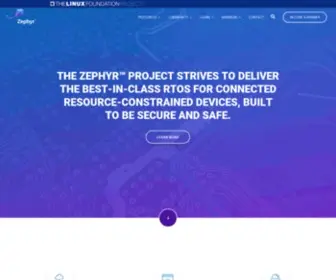 Zephyrproject.org(Zephyr Project) Screenshot