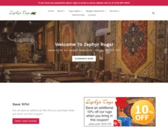 Zephyrrugs.com(Zephyr Rugs) Screenshot