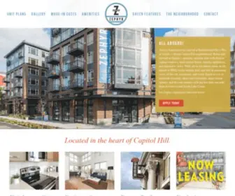 Zephyrseattle.com(Zephyr Apartments Seattle) Screenshot