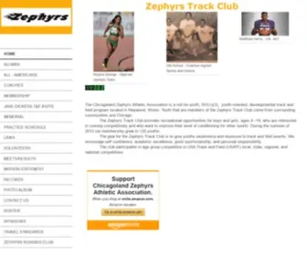 Zephyrstrack.org(Zephyrs Track Club) Screenshot