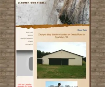 Zephyrswaystable.com(Home Page) Screenshot