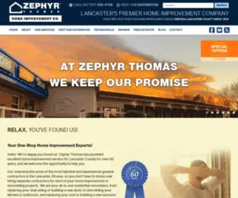 Zephyrthomas.com(Home Improvement Lancaster) Screenshot