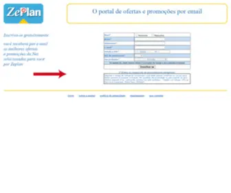 Zeplan.br.com(O portal das ofertas e promoções por email) Screenshot