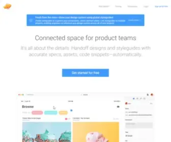 Zeplin.com(Bring harmony to design delivery) Screenshot