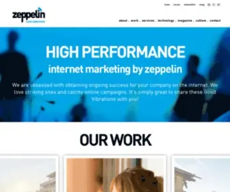Zeppelin-Group.com(Wir sind davon besessen dein Unternehmen im Internet zum Erfolg zu führen) Screenshot