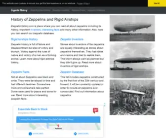 Zeppelinhistory.com(Zeppelin History) Screenshot