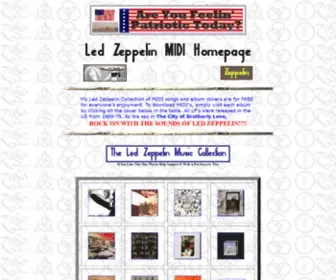 Zeppelinmidi.com(Led Zeppelin MIDI Music) Screenshot