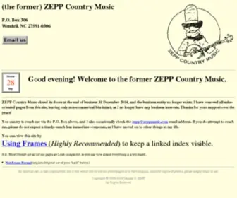 Zeppmusic.com(Music and Musical Merchandise) Screenshot