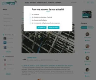 Zepros.fr(Zepros l'information pour les artisans et les pros) Screenshot