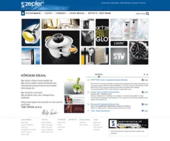 Zepter.ee(Home page of Zepter International) Screenshot