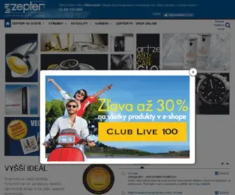 Zepter.sk(Úvodná strana Zepter International) Screenshot