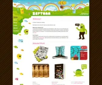 Zeptonn.nl(Illustration, Graphic Design & Art Direction) Screenshot