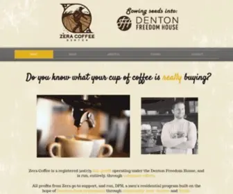 Zeracoffee.com(Zera Coffee Denton) Screenshot