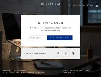 Zerbers.com(Zerber Items) Screenshot