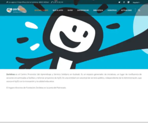 Zerbikas.es(Zerbikas Fundazioa) Screenshot