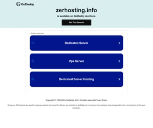 Zerhosting.info(Zerhosting info) Screenshot