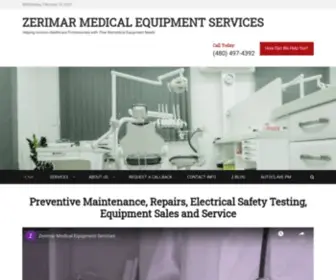 Zerimarmedical.com(Helping Arizona Healthcare Professionals with Their Biomedical Equipment Needs) Screenshot