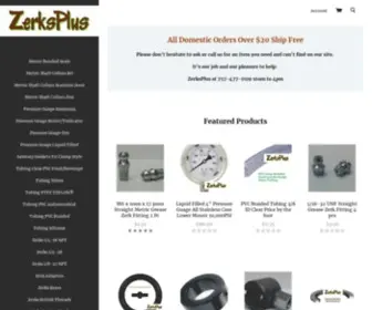 Zerksplus.com(Grease Fittings) Screenshot
