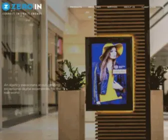 Zero-IN.com(Digital Signage and Interactive Displays) Screenshot