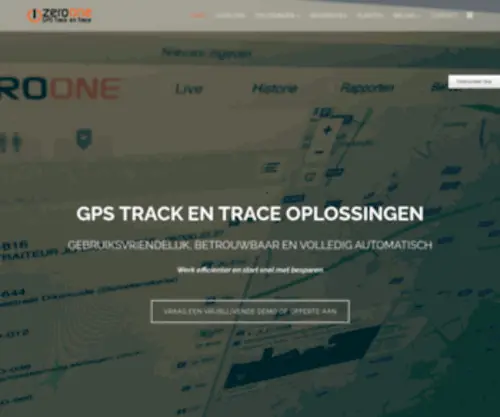 Zero-ONE.be(Zero-One bvba Uw ICT en GPS Tracking Partner) Screenshot