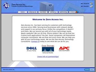 Zeroaccess.com(Zero Access Inc) Screenshot