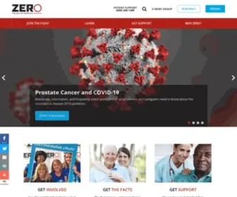 Zerocancer.org(The End of Prostate Cancer) Screenshot