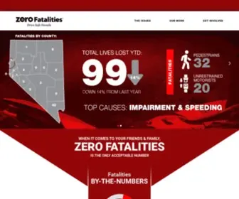 Zerofatalitiesnv.com(Zero Fatalities) Screenshot