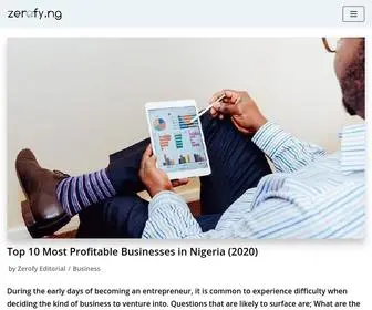Zerofy.ng(Your Finance and Tech Ally) Screenshot