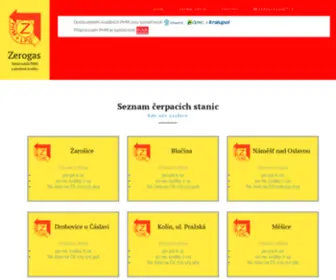 Zerogas.cz(čerpací) Screenshot