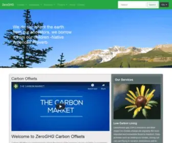 Zeroges.com(Carbon Offsets and Credits) Screenshot